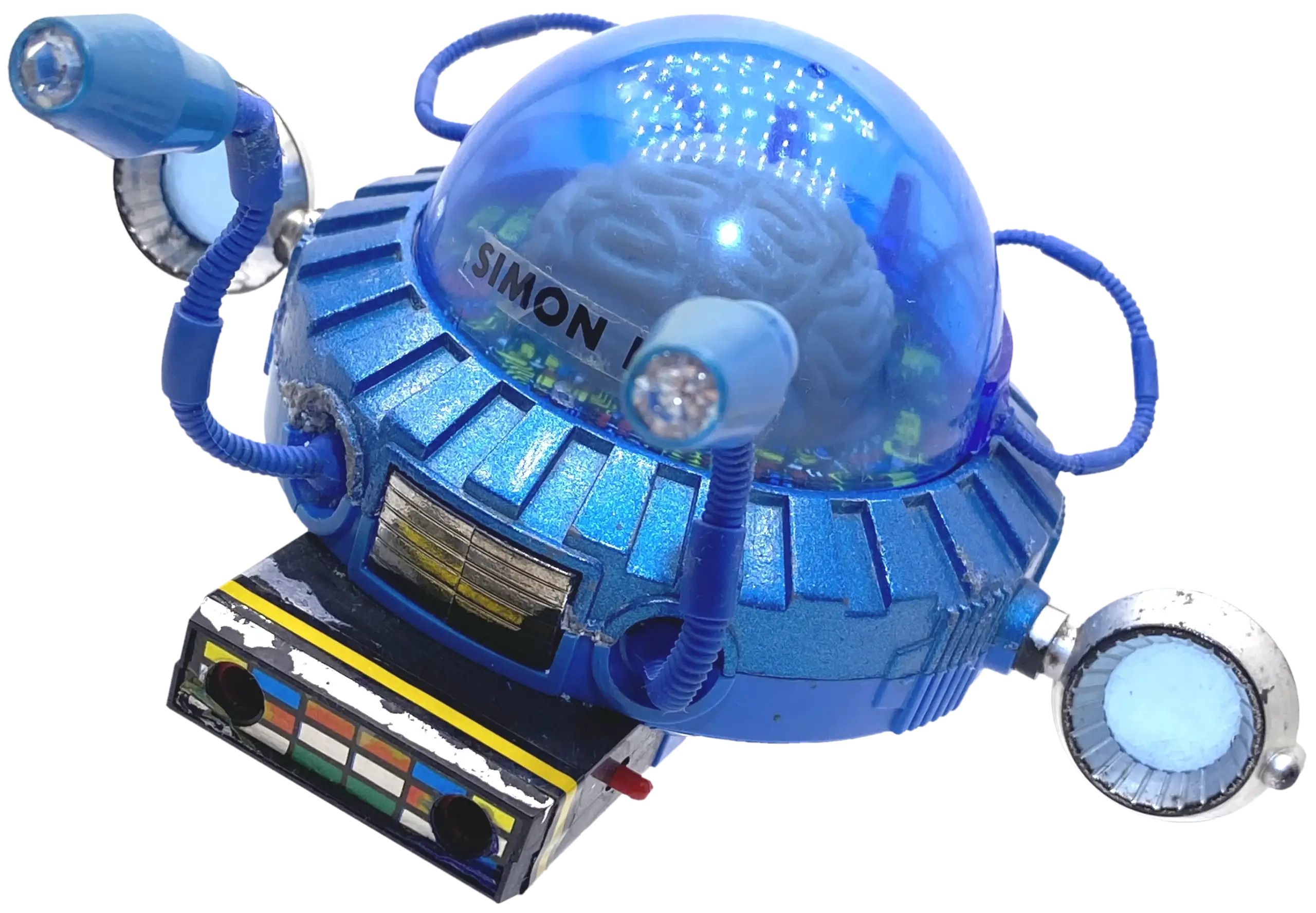 Jouet vintage. Professeur Simon, le compagnon robot volant du Capitaine Flam