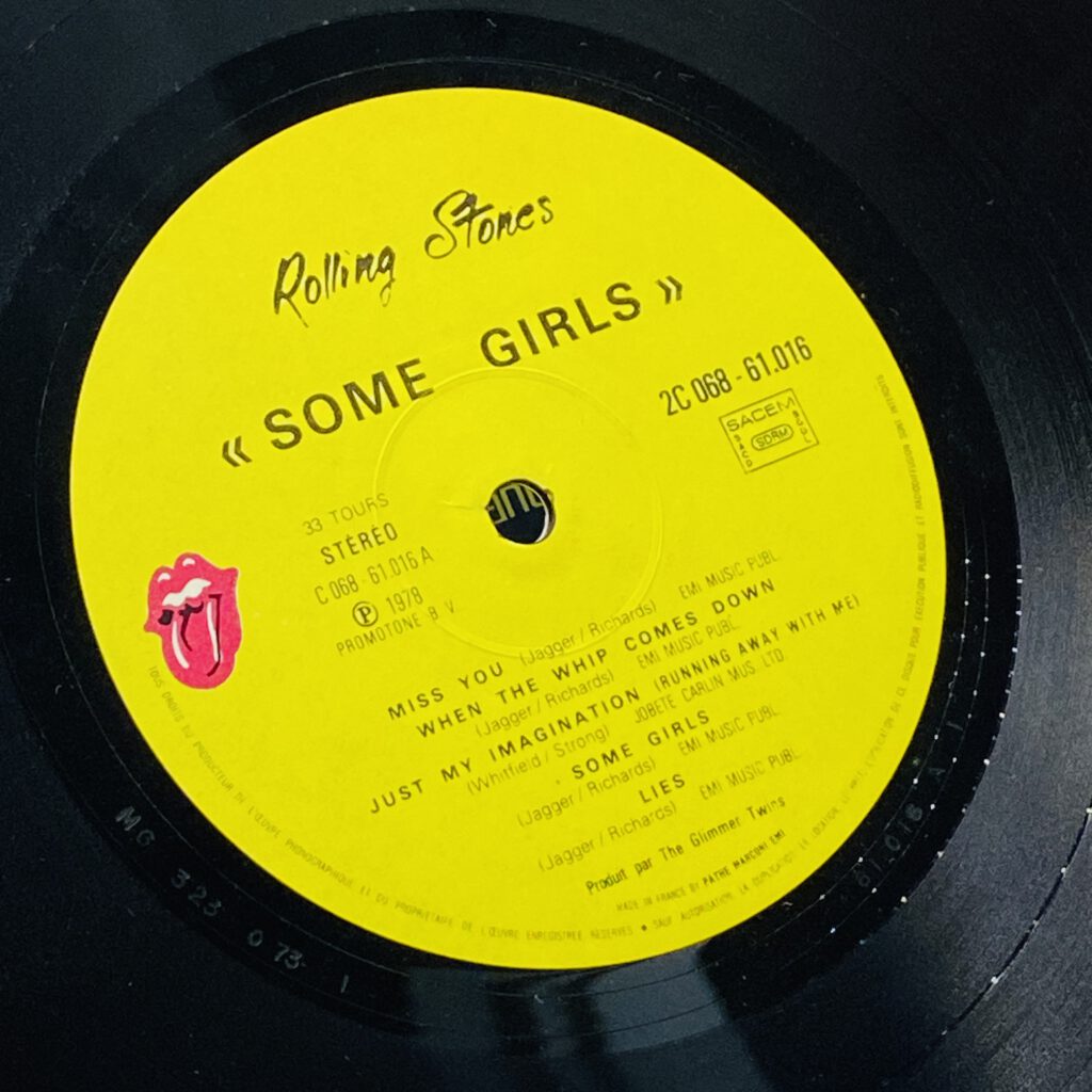The Rolling Stones - Some Girls - Label originale