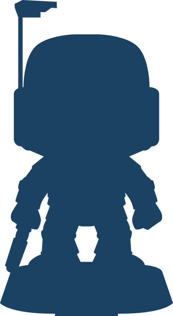 silhouette bleue figurine Funko POP!