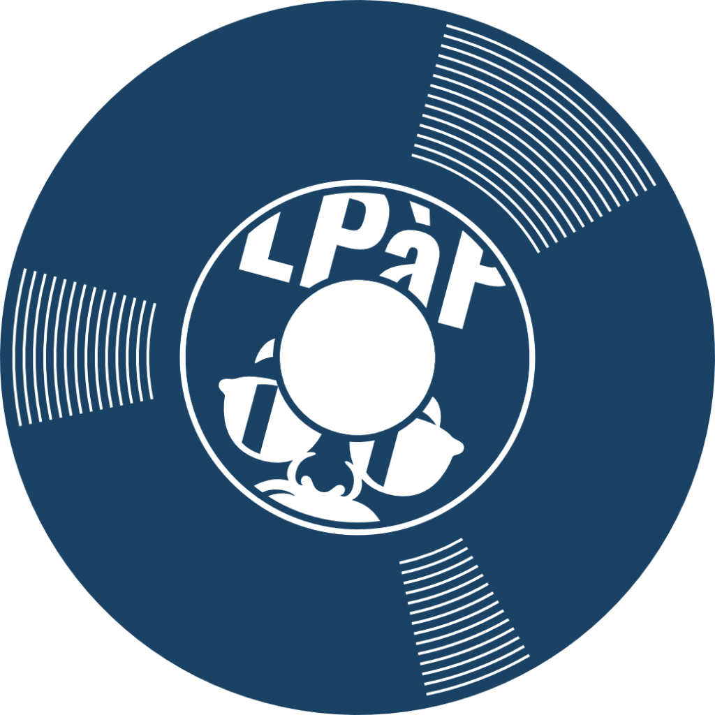 silhouette bleue disque vinyle