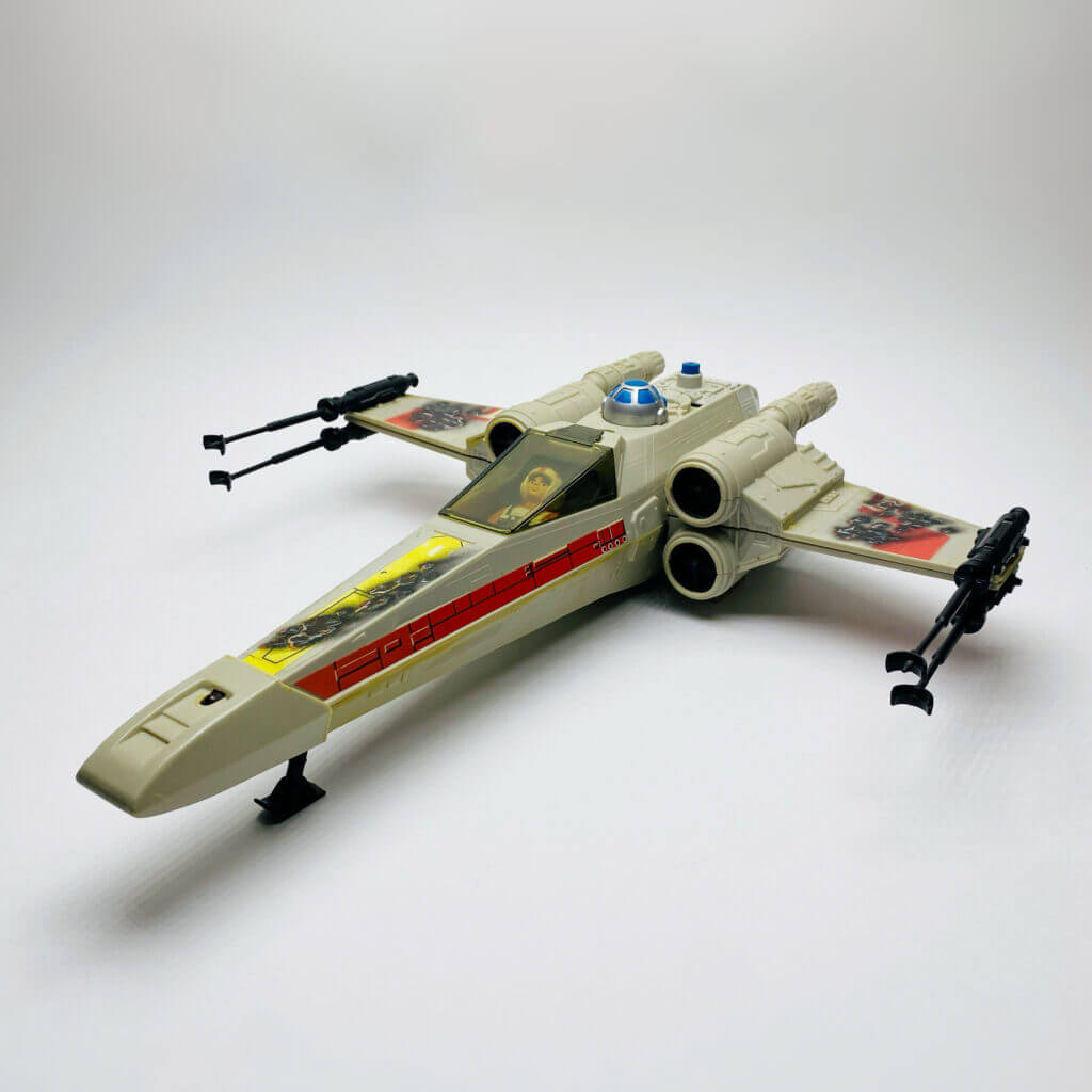 X-Wing Kenner 1978, vue large côté gauche