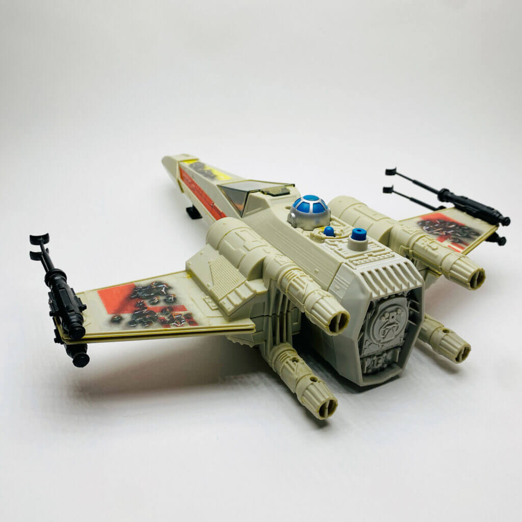 X-Wing Kenner 1978, vue large arrière
