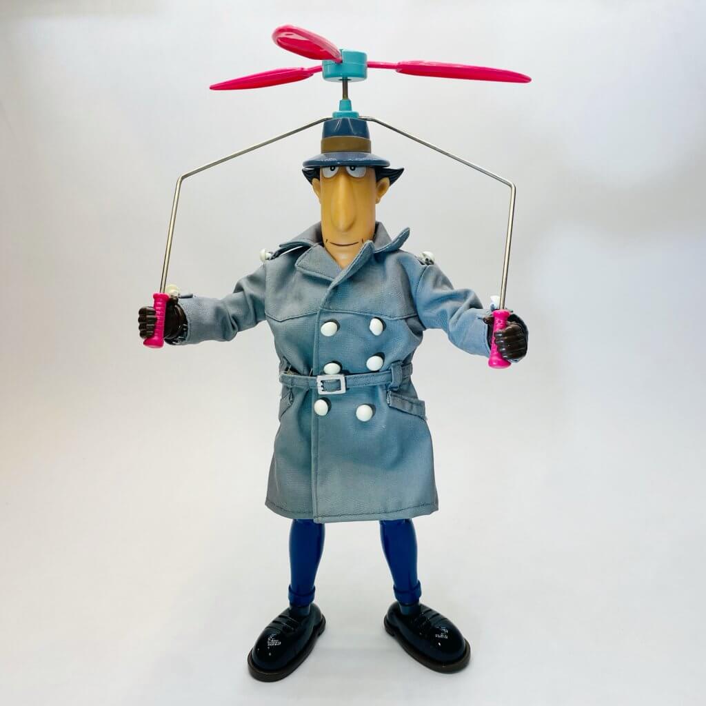 Inspecteur Gadget, BANDAI 1983, en pieds avec gadget-au-coptère