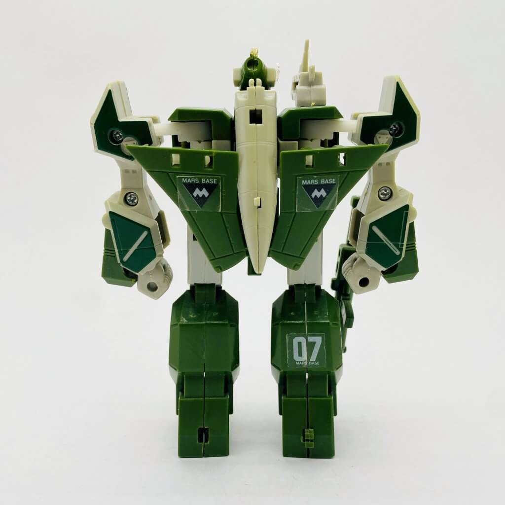 Le robot Legioss AFC-01, figurine vintage Lansay. Vue de dos